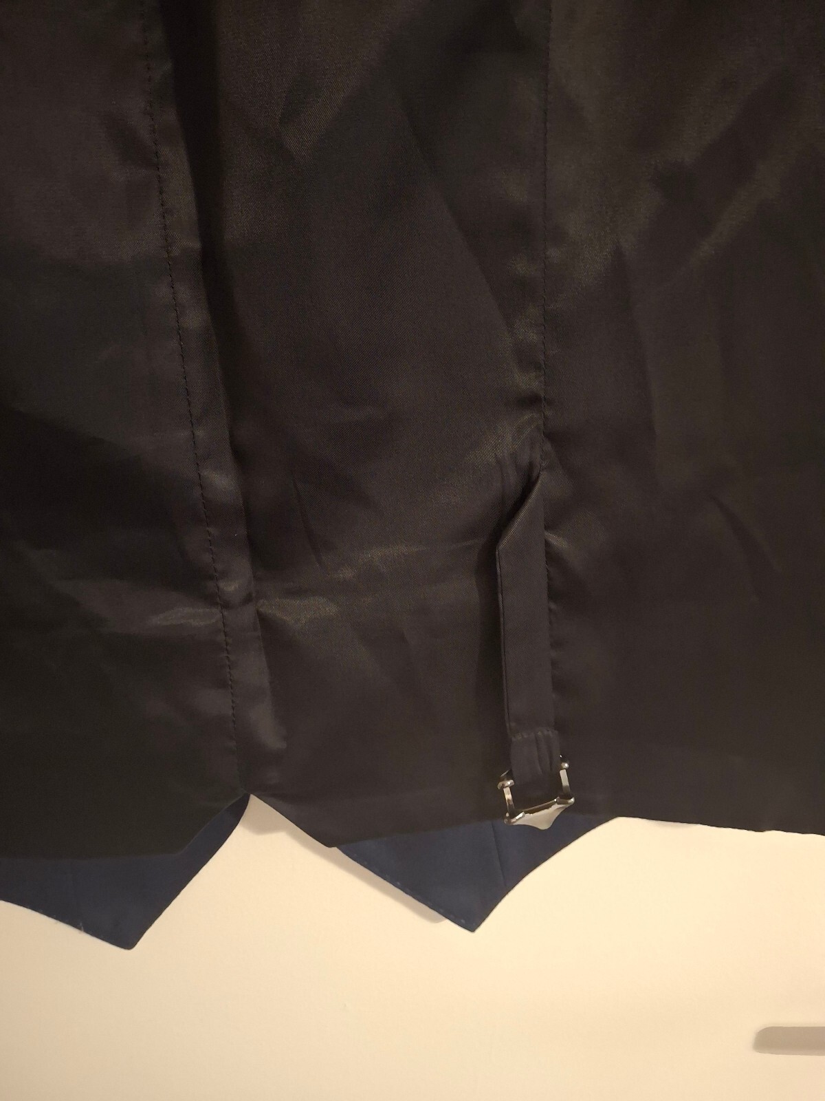 Remus Uomo Classic Navy Blue Formal Waistcoat with Patterned Lining 40R - 0106 image 5