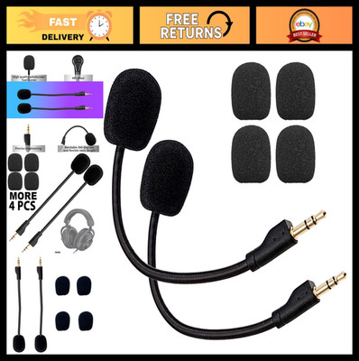 2Pcs Detachable Gaming Microphone - Noise Cancelling for Logitech G PRO X Headse