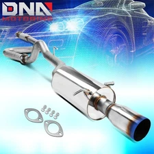 EXHAUST CAT BACK SYSTEM+3.5"OD BURNT TIP FOR 05-10 CHEVY COBALT/PONTIAC G5 2.2L