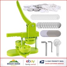 58mm Button Badge Maker Machine with 100 Free Parts and Circle Cutter Kit