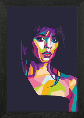 Jenna Marie Ortega Framed Wall Art Poster Canvas Print Picture