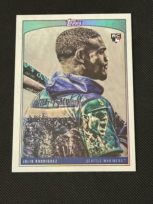 2022 Topps X Lauren Taylor - Julio Rodriguez #20 Rainbow Foil /199 (RC)
