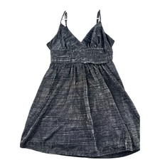 NWT BCBGENERATION Metallic Silver Sparkle V Neck Empire Waist A Line Dress Sz 12