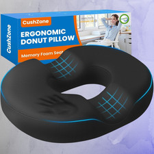 Donut Pillow for Tailbone Pain, Hemorrhoids - Cooling Gel Memory Foam Chair Seat