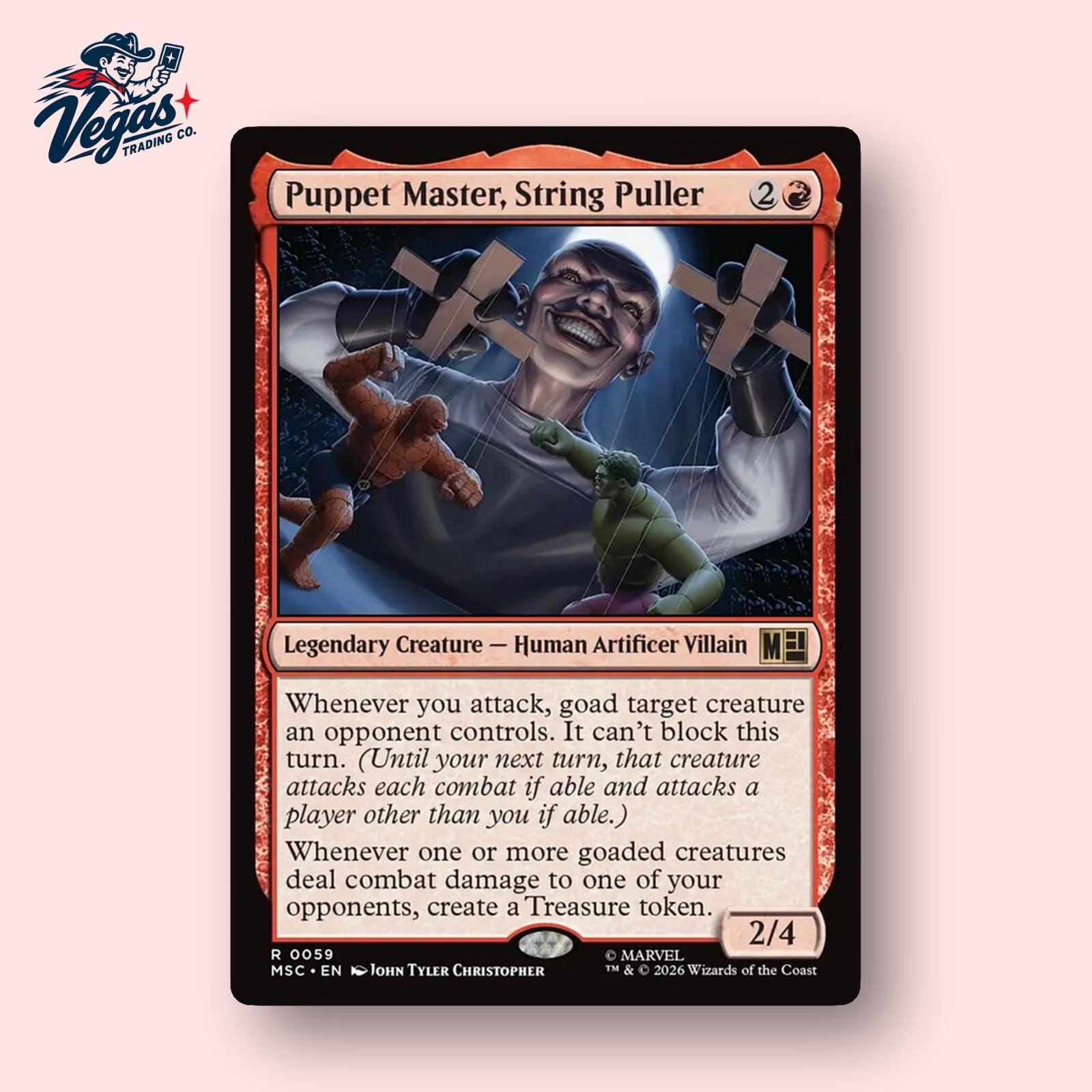 Puppet Master, String Puller #59 Rare Marvel Super Heroes Magic: The Gathering