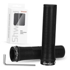 Bike Handlebar Grips, Non-Slip Single Lock on Bicycle Grips, Comfortable 