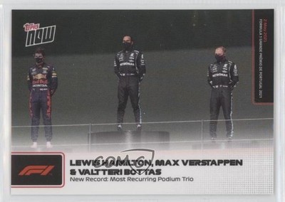 2021 Topps Now F1 /5400 Lewis Hamilton Max Verstappen Valtteri Bottas #006 2f4