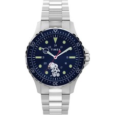 Montre Homme TIMEX PEANUTS TW2Y53900 Acier Inoxydable Bleu Snoopy