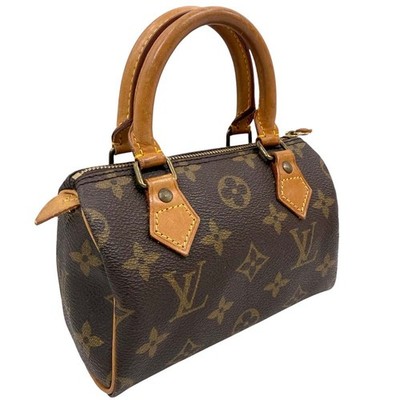 Louis Vuitton Monogram Mini Speedy Handbag M41534 Brown 2-way bag #2520