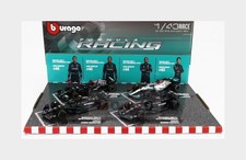 1:43 BURAGO Mercedes Gp Set F1 4X W13 W14 2023 Hamilton Russel W13 BU38093-PACK4