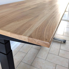 Character Oak Desk Top 120 � 60 cm ? Solid Wood Desktop / Worktop ? Hard Wax Oil