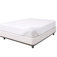 Full Size Mattress Protector Fitted Polyester Cover Water-Resistant 14" Deep