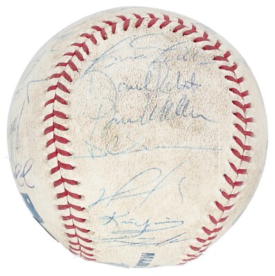 2004 Boston Red Sox World Series Champs Team Signed Game Used
