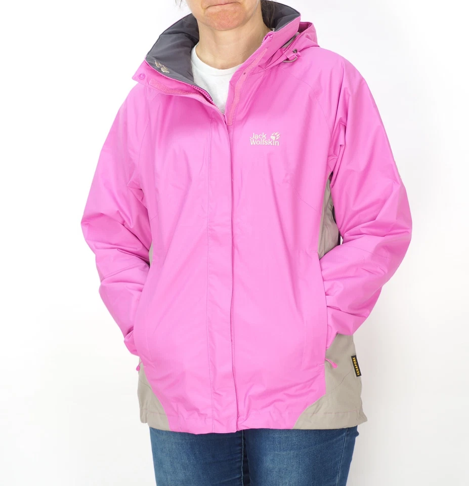 Womens Jack Wolfskin 5006521 Pink Hortensia Zip Up Winter Light Jacket - Image 4 of 4