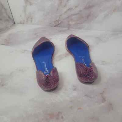 JEFFREY CAMPBELL GLITTER SPARKLE PINK JELLY FLATS HAVANA US  display picture 1