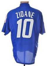 FRANCE NATIONAL TEAM 2002/2004 HOME FOOTBALL SHIRT ADIDAS SIZE L 10 ZIDANE