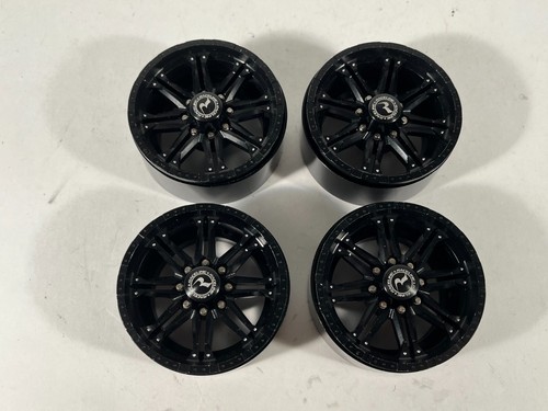 4x Used RC4WD Raceline Octane 2.2" Aluminum Beadlock Crawler Wheel Axial Traxxas - Picture 1 of 11