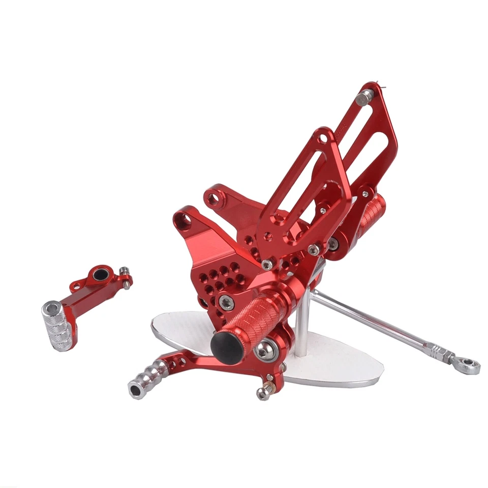 Juego de estriberas traseras CNC rojas pedal para Ducati 749/999/R/S 2003-2006 Foto 3 de 3