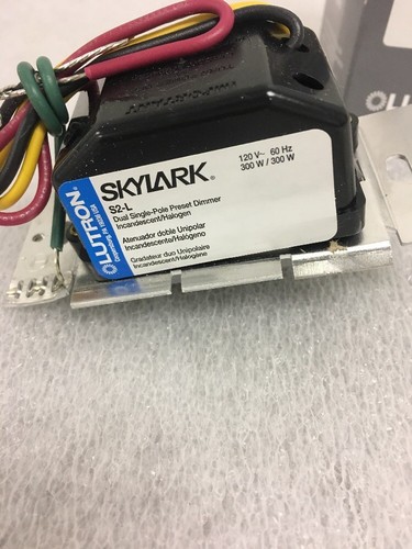 Lutron DIMMERSCHALTER einpolig Dual Slide zum Ausschalten 300 Watt Glühlampe Halogen - Bild 4 von 6