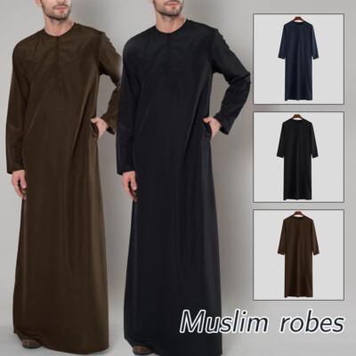 Mens Islam Arab Thobe Robe Dishdasha Abaya Muslim Kaftan Dress Thoub Jubba Gown | eBay Mens Islam Arab Thobe Robe Dishdasha Abaya Muslim Kaftan Dress Thoub Jubba Gown | eBay