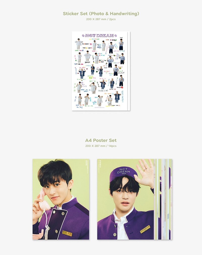 NCT カレンダー シーグリ ポストカード OPEN SHARING NCT WISH SEASON GREETINGS 2025 - MEMBER SET (A4