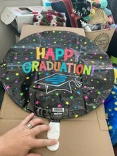 Betallic Mighty Bright Happy Graduation 21" Foil Mylar Balloon New!!!