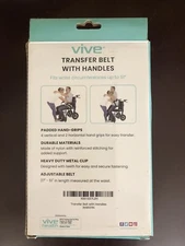NEW Vive Transfer Belt w/ Handles Safety Gait Person Assist Elderly Senior Adj