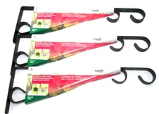 National Hardware - 15" Black Plant or Sign Bracket Holder -  V2656 - 3 Pk Lot