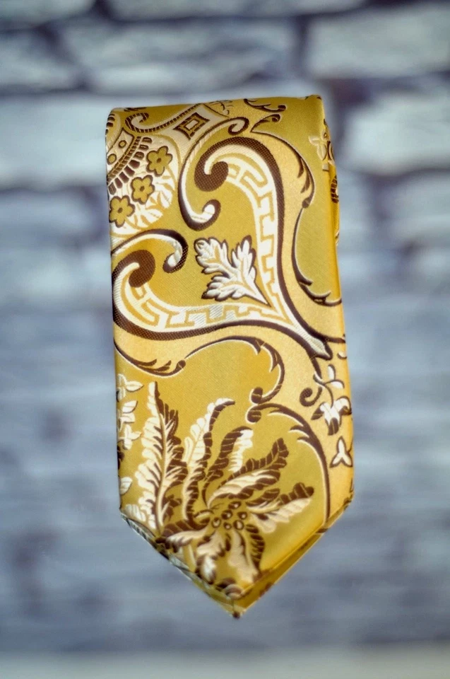 Gravata Lord R Colton Masterworks - Edição Limitada Gravata Dourada Bristol - Nova - Imagem 2 de 4