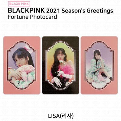 BLACK PINK 2021 Season's Greetings Fortune Photocard Lisa Jennie