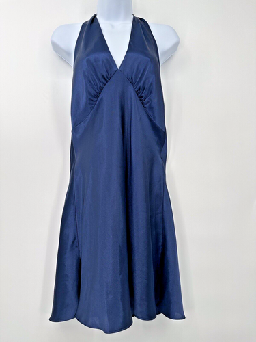Fredericks of Hollywood Womens Black Satin Slip Dress Sz M Lingerie Glamour - Picture 2 of 9
