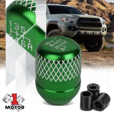 6 Speed 170 Grams Green Stick Shift Knob Racing Netted Style Manual Transmission