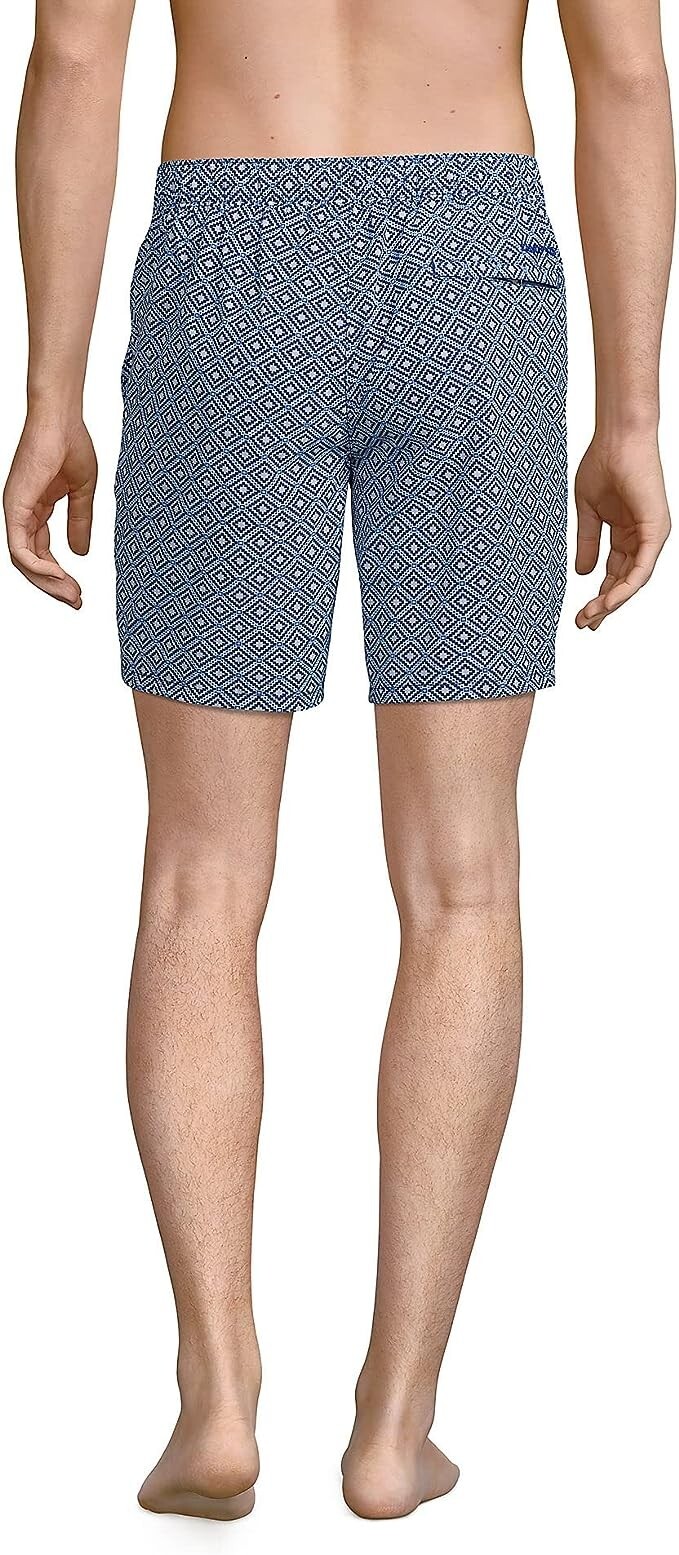 NWT Lands' End Men's Lined 7in Hybrid Swim Short Swim Trunks Size 2XL