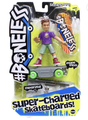 #Boneless Super Charged Stunt Skateboard with LUCA Action Figure New