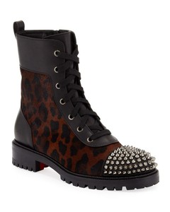louboutin leopard boots