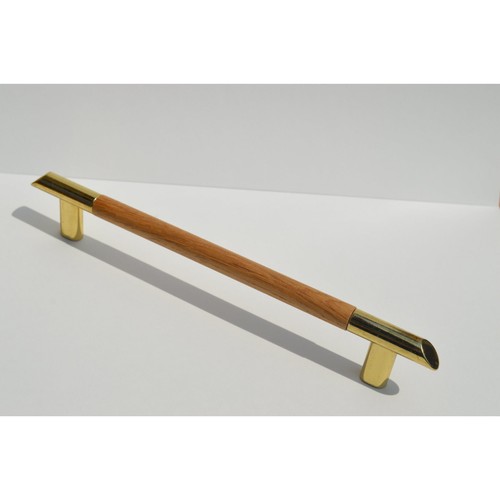 Holzgriffe GOld-Eiche Küchenschrank Möbelgriffe Küchengriffe BA 160 mm - Picture 5 of 6