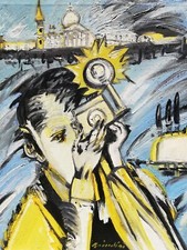 REMO BRINDISI: Rarissimo Olio su Tela di cm. 60x50 Firmato; Perfetto. STUPENDO!!