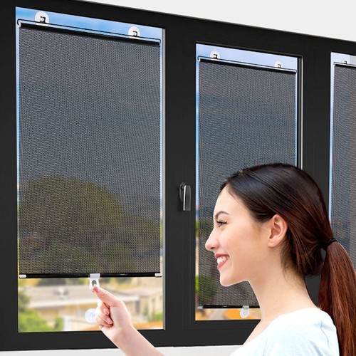 Universal Rollos Saugnapf Sonnenschutz Verdunkelungsvorhang Auto Büro Fenster - Bild 2 von 20
