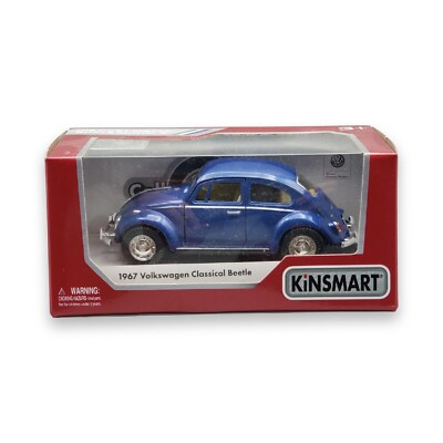Kinsmart 1967 Blue Volkswagen Classical Beetle Scale 1:32 Diecast Model 2018