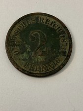 Deutsches Reich 2 Reichspfennig 1874 Pfennig Reichsmark Münze Coin