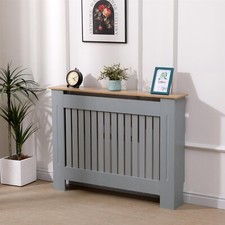 AVC Designs Medium Radiator Cover Vertical Grey/Oak