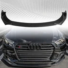 For AUDI A4 A5 A6 A7 S4 S5 Front Bumper Lip Spoiler Splitter Carbon Fiber Look