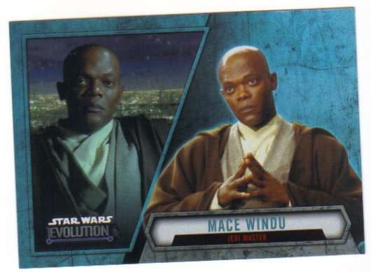 2016 Topps Star Wars Evolution Trading Card #79 Mace Windu Jedi Master