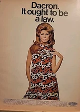 1967 womens Junior accent mod dress Dupont Dacron fabric Suzy vintage fashion ad