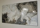 Abstract Painting Modern Canvas Wall Art Large Resin Coated Framed US ELOISExxx — photo 6