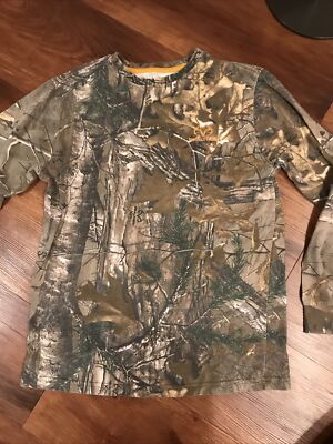 REALTREE YOUTH XL 14-16 camo long sleeve shirt top GIRL BOY