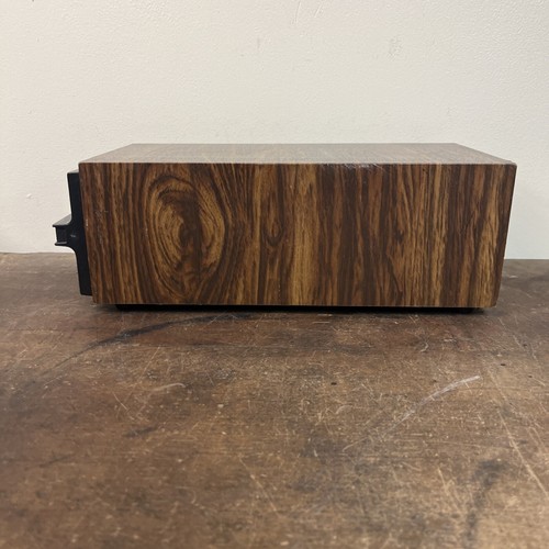Vintage Cassette Single Drawer Faux Wood Holds 12 Tapes Storage Box Retro - Picture 3 of 10