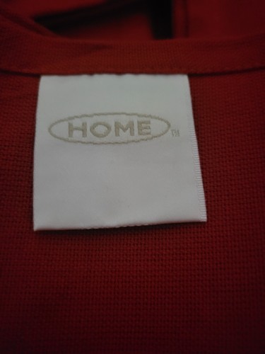 Cotton Napkins, Set of 4, Holiday Pattern, Red with White Snowflake - Picture 3 of 3