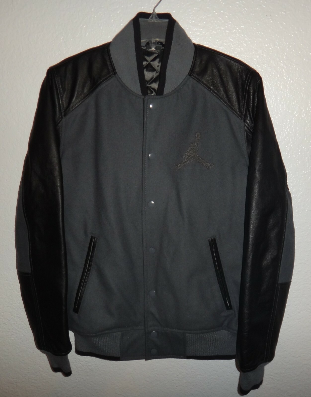 jordan leather letterman jacket