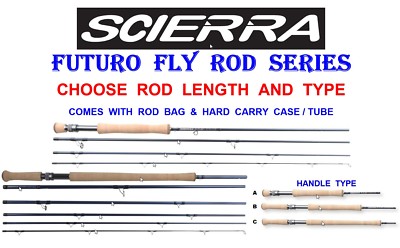 HIGH END SCIERRA FUTURO FLY ROD FOR TROUT SALMON FLY REEL LINE FISHING  FLIES UK